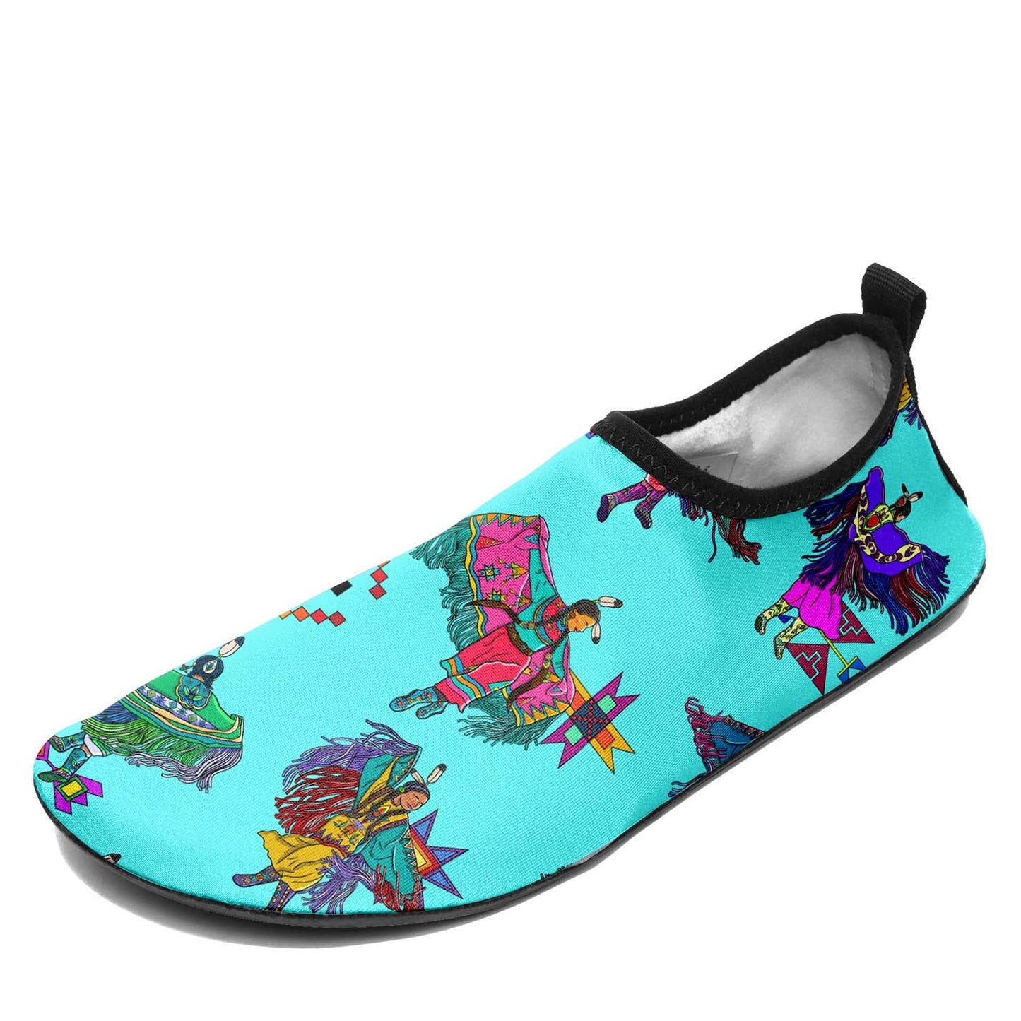 Women's Fancy Dancers Turquoise Sockamoccs