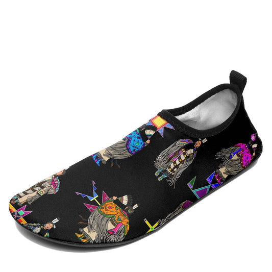 Women's Tradish Dancers  Black Sockamoccs