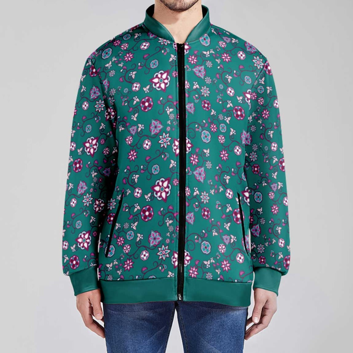 Burgundy Bloom Youth Lightweight Jacket