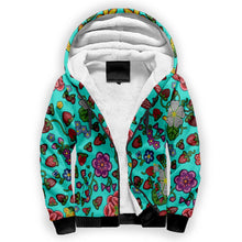 Load image into Gallery viewer, Berry Pop Turquoise Sherpa Hoodie
