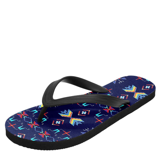Rainy Chief Rainbow Night Lake Flip Flops