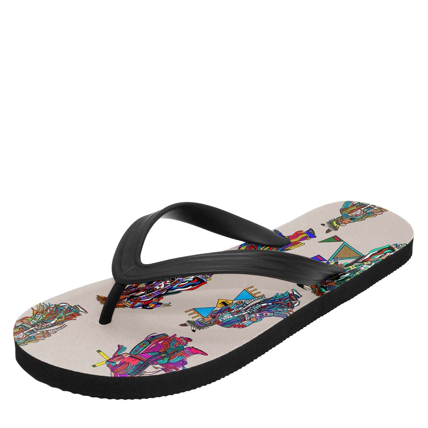 Men's Grass Dancers Muslin Flip Flops