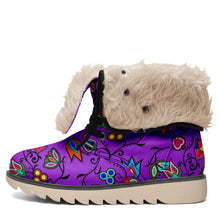 Load image into Gallery viewer, Indigenous Paisley Dark Orchid Polar Winter Boots
