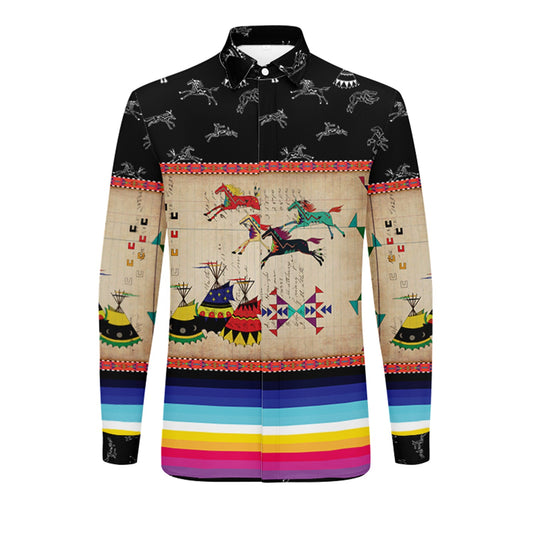 Horses Running Dress Shirt