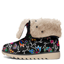 Load image into Gallery viewer, Indigenous Paisley Black Polar Winter Boots
