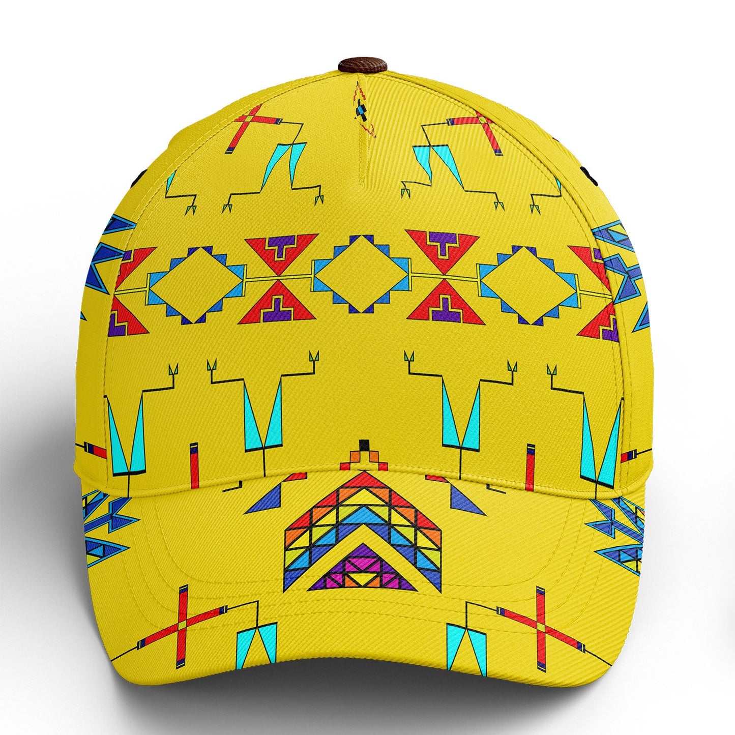 Rainy Chief Rainbow Yellow Snapback Hat