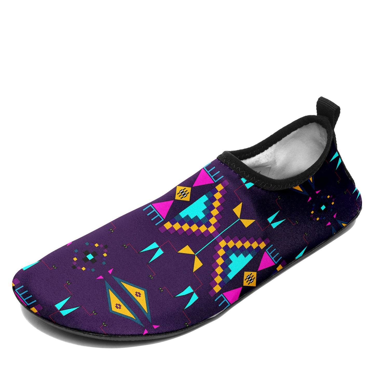 Rite of Passage Dark Purple Kid's Sockamoccs Slip On Shoes