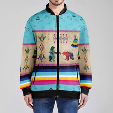 Load image into Gallery viewer, Bear Ledger Sky Zippered Collared Lightweight Jacket
