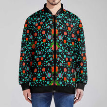 Load image into Gallery viewer, Floral Damask Upgrade Zippered Collared Lightweight Jacket
