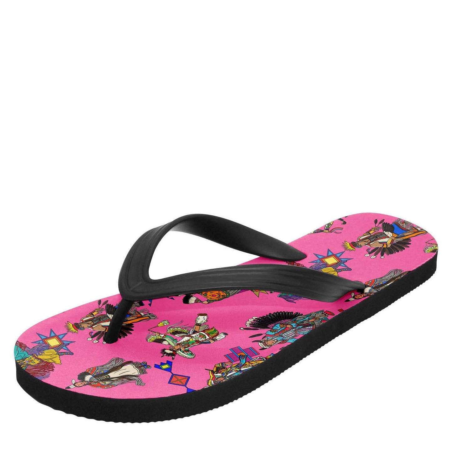 Grand Entry Dancers Pink Flip Flops