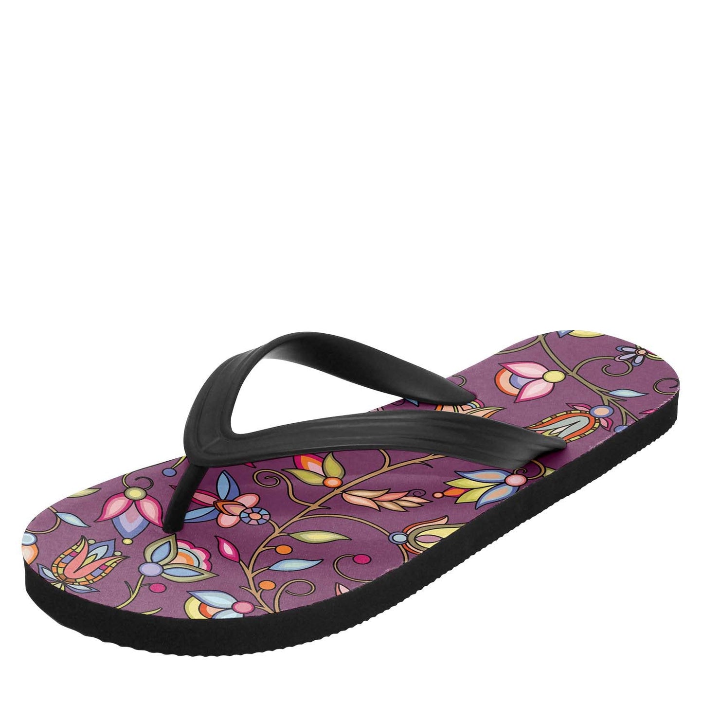 Buffalo Bloom Flip Flops