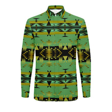 Load image into Gallery viewer, Between the Mountains Sage Men&#39;s Long Sleeve Dress Shirt
