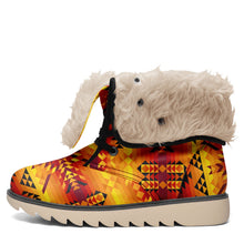 Load image into Gallery viewer, Desert Geo Yellow Red Polar Winter Boots
