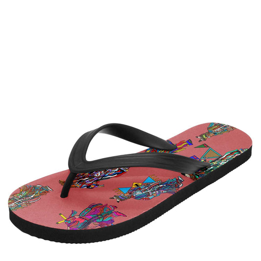 Men's Grass Dancers Terra Cotta Flip Flops