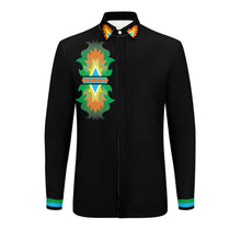 Load image into Gallery viewer, Deer Clan Lodge Men&#39;s Long Sleeve Dress Shirt
