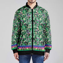 Load image into Gallery viewer, Culture in Nature Green Zippered Collared Lightweight Jacket
