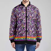 Load image into Gallery viewer, Culture in Nature Purple Zippered Collared Lightweight Jacket
