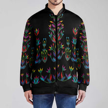 Load image into Gallery viewer, Dakota Diamond Memories Black Zippered Collared Lightweight Jacket
