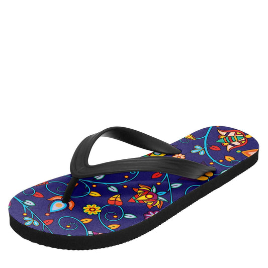Thorny Path Blue Flip Flops
