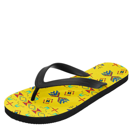 Rainy Chief Rainbow Yellow Flip Flops