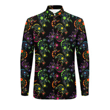 Load image into Gallery viewer, Floral Bear Men&#39;s Long Sleeve Dress Shirt
