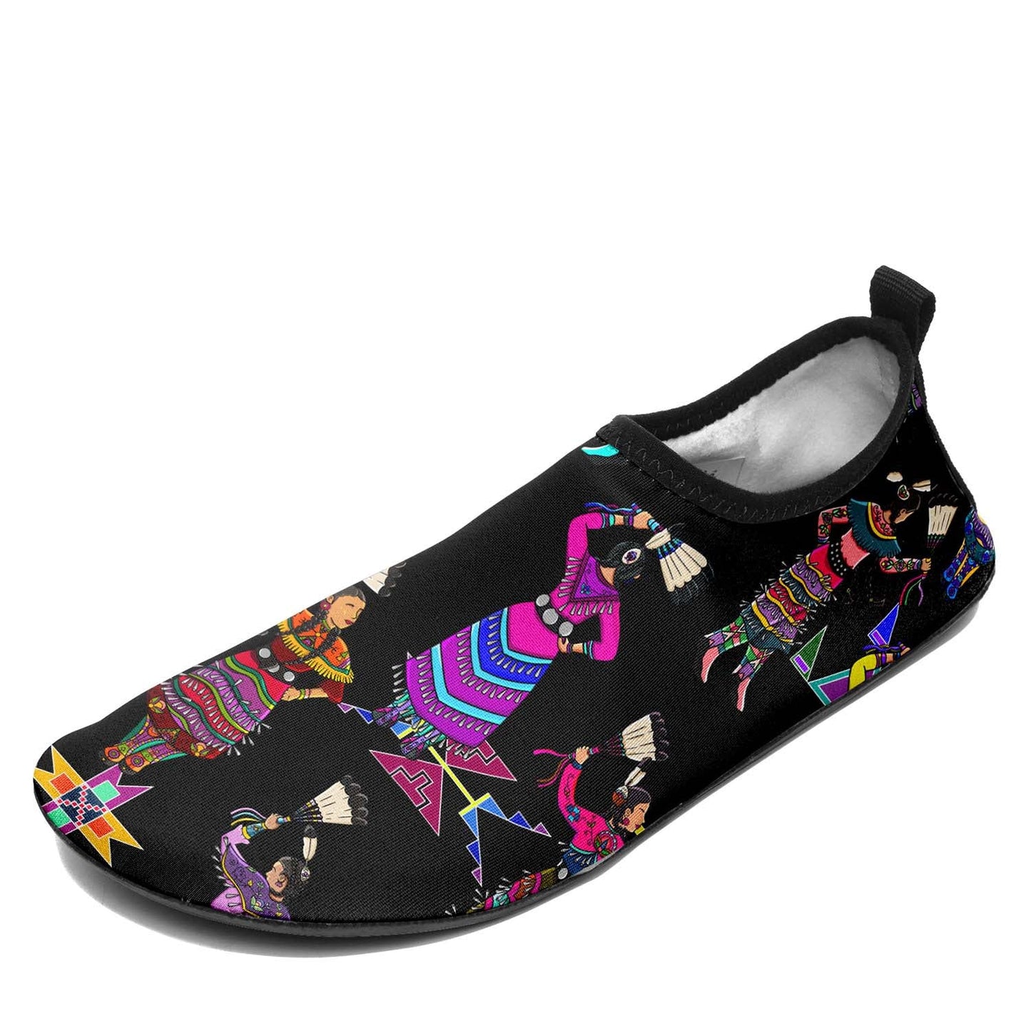 Women's Jingle Dancers Black Sockamoccs