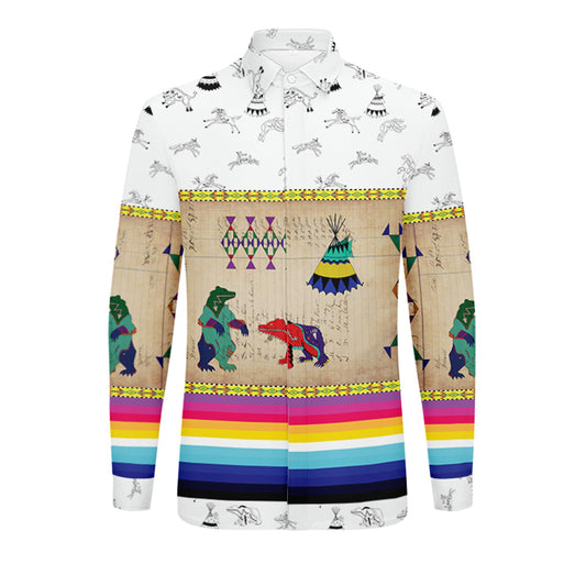Bear Ledger White Clay Dress Shirt