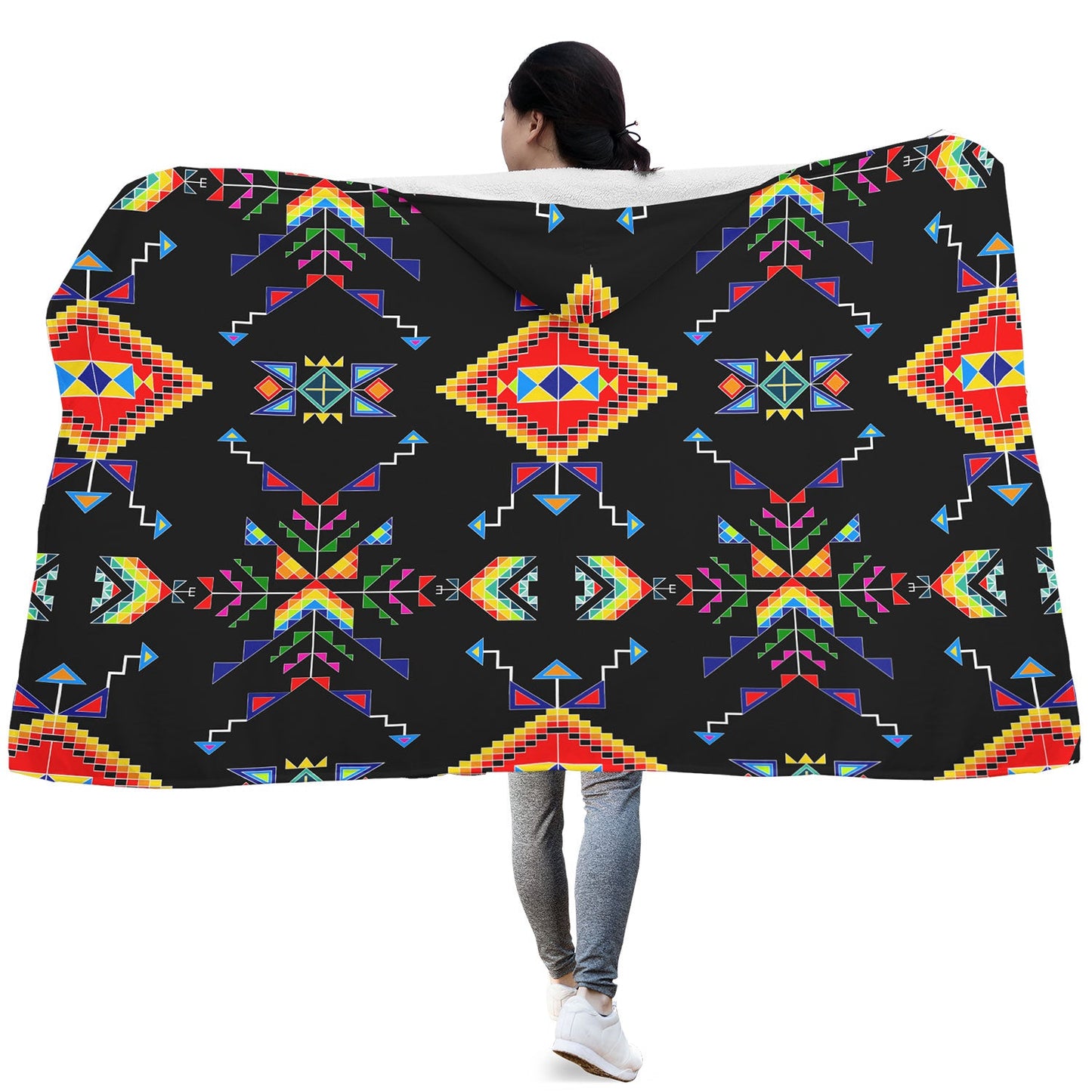 Buffalo Jump Hooded Blanket