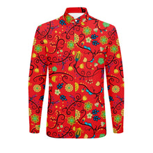 Load image into Gallery viewer, Nipin Blossom Fire Men&#39;s Long Sleeve Dress Shirt
