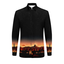 Load image into Gallery viewer, Sunset Tipis 1 Men&#39;s Long Sleeve Dress Shirt
