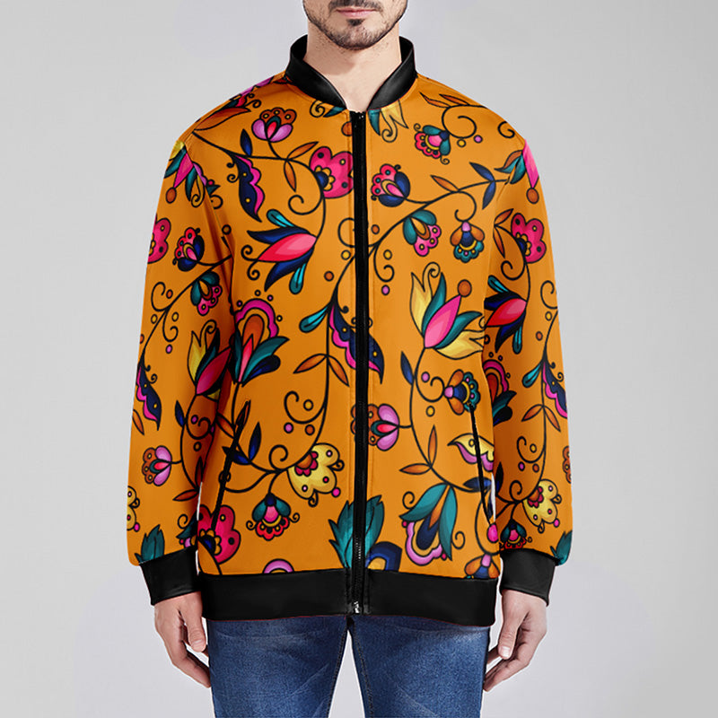 Copper Prairie Petals Orange Lightweight Jacket
