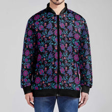 Load image into Gallery viewer, Beaded Nouveau Coal Youth Zippered Collared Lightweight Jacket
