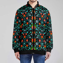 Load image into Gallery viewer, Floral Damask Upgrade Youth Zippered Collared Lightweight Jacket
