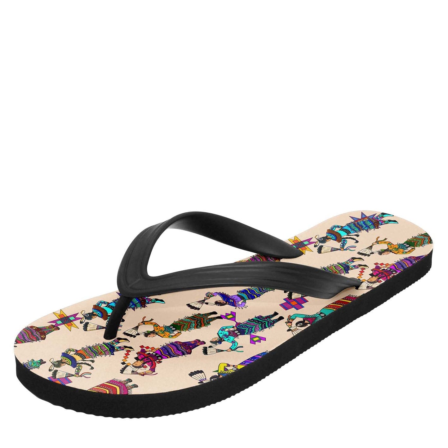 Women's Jingle Dancers Muslin Flip Flops