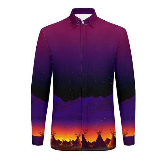 Teepees Northern Lights Dress Shirt