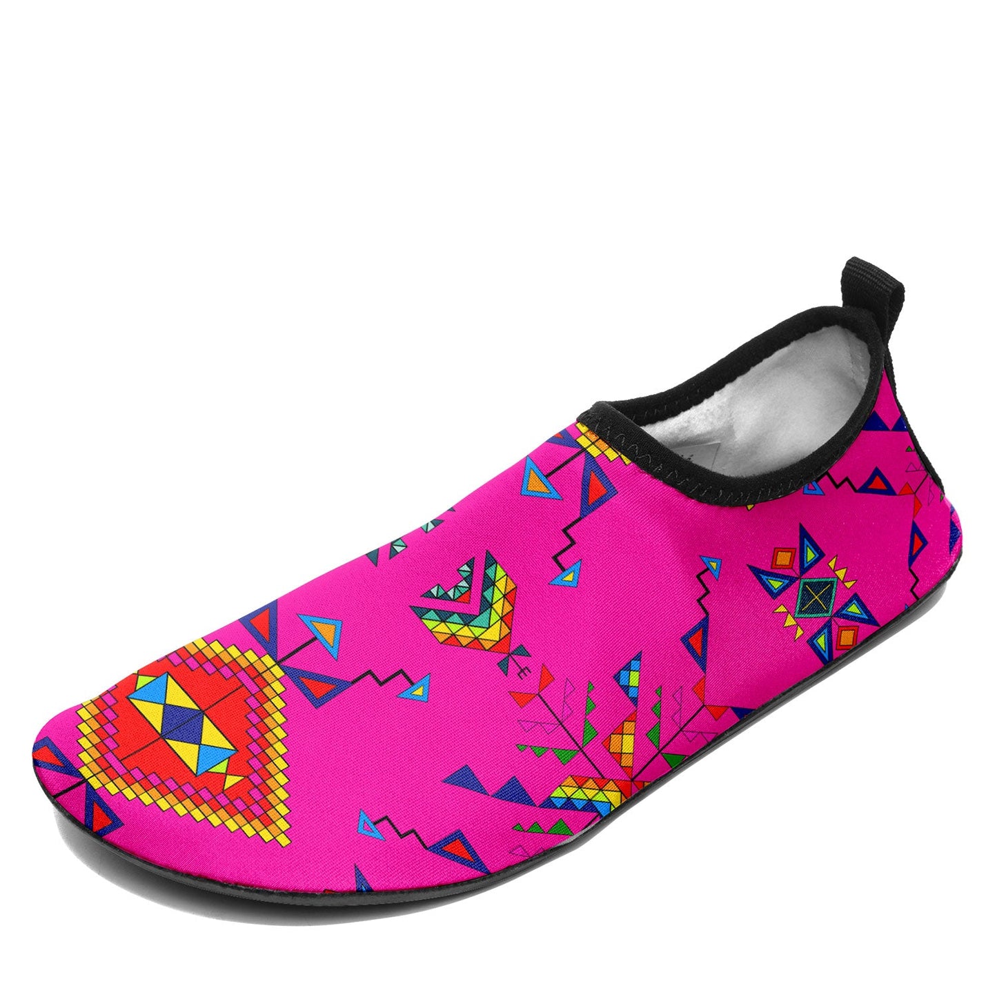 Buffalo Jump Pink Kid's Sockamoccs Slip On Shoes