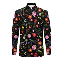 Load image into Gallery viewer, Nipin Blossom Midnight Men&#39;s Long Sleeve Dress Shirt
