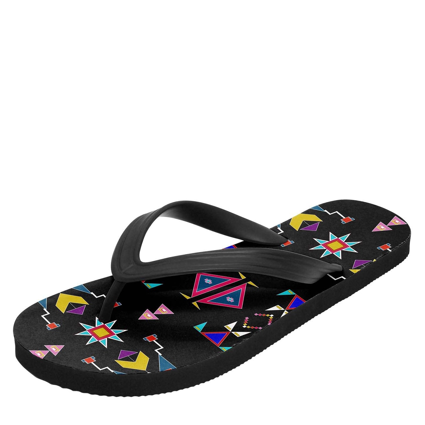 Enemy Territory Black Flip Flops