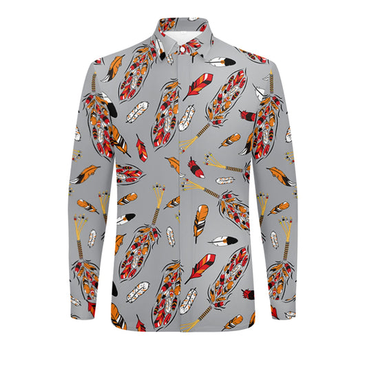 Prayer Feathers Dress Shirt