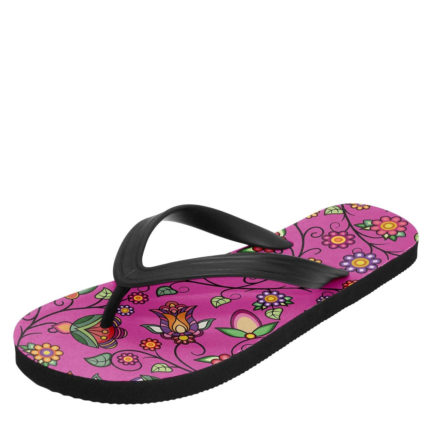 Heartbeat Petals Pink Flip Flops