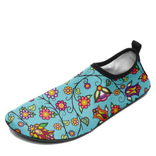 Load image into Gallery viewer, Heartbeat Petals Turquoise Sockamoccs
