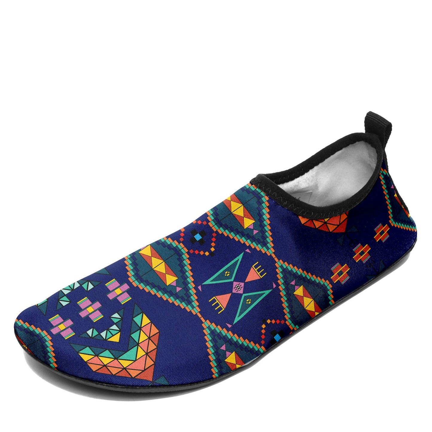 Travois Tipi Blue Kid's Sockamoccs Slip On Shoes