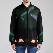 Load image into Gallery viewer, Dancing Skies Zippered Collared Lightweight Jacket
