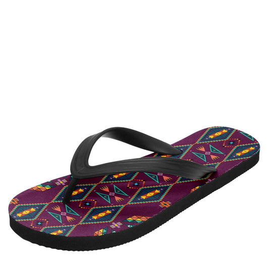 Travois Tipi Berry Flip Flops