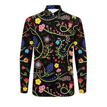 Load image into Gallery viewer, Fresh Fleur Midnight Men&#39;s Long Sleeve Dress Shirt
