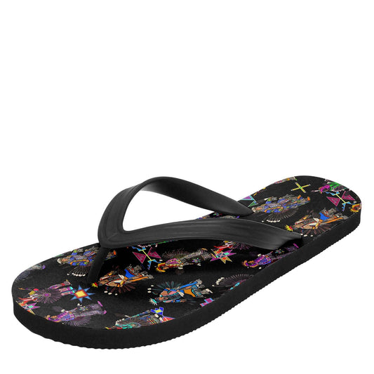 Men's Tradish Dancers Black Flip Flops