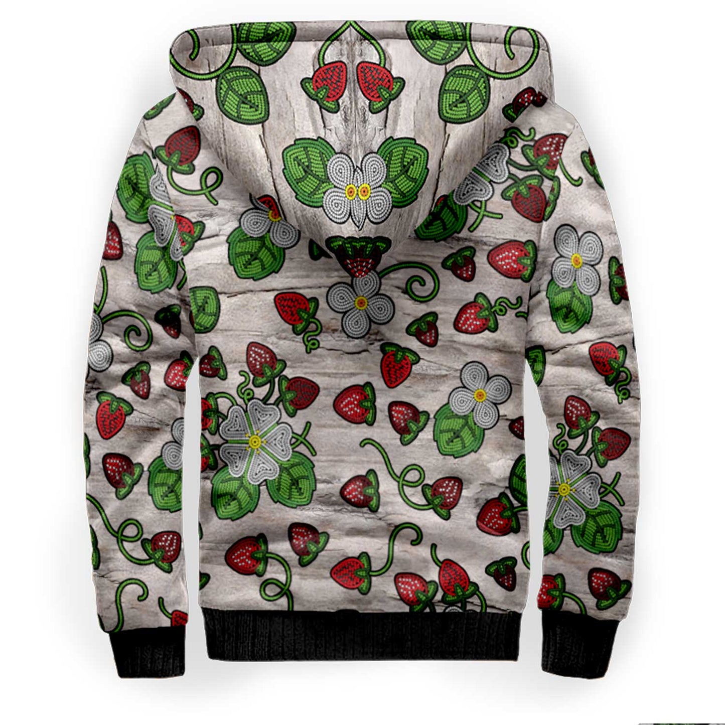 Strawberry Dreams Bright Birch Sherpa Hoodie