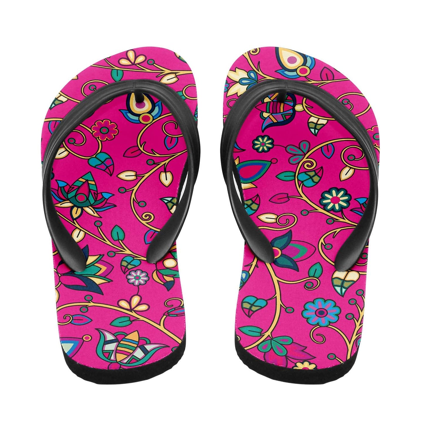 Thorny Path Pink Flip Flops