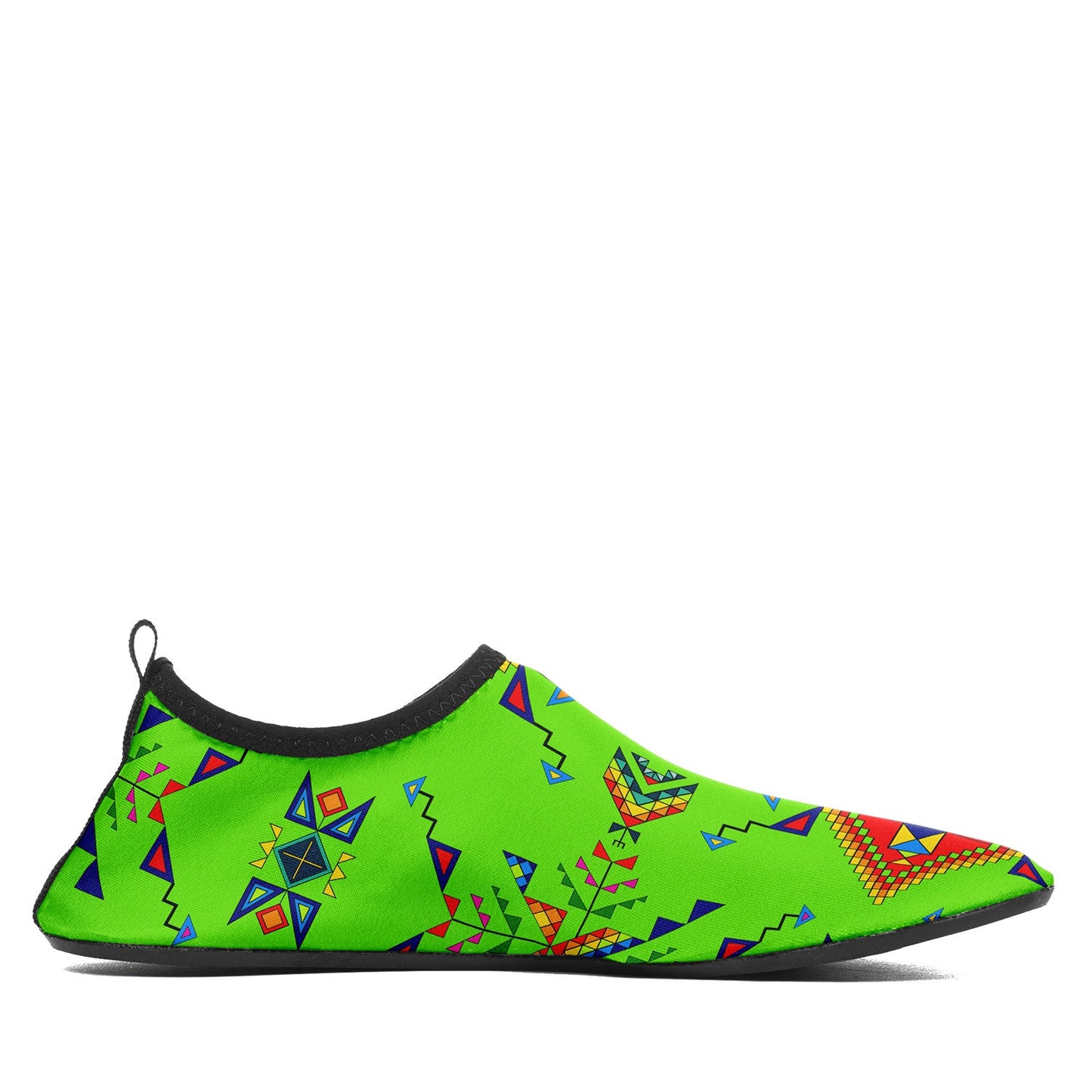 Buffalo Jump Neon Green Kid's Sockamoccs Slip On Shoes