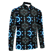 Load image into Gallery viewer, Rising Star Wolf Moon Men&#39;s Long Sleeve Dress Shirt
